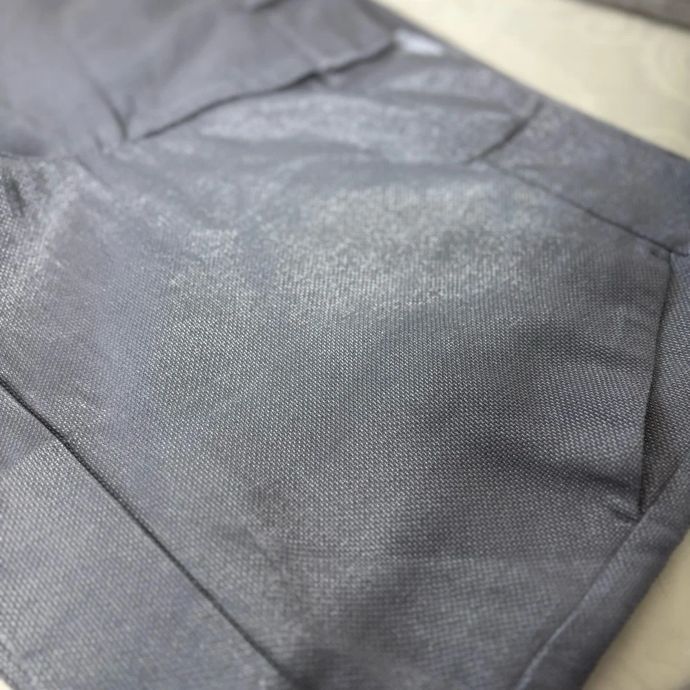New York & Company Gray metallic Flat Front Shorts